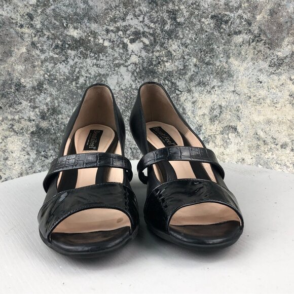 Beautifeel EU 39 (US 8-8.5) Tessa Black Leather Mary Jane High Heels $358 - Picture 2 of 15